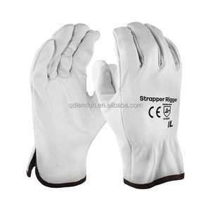 Guantes de trabajo de cuero de vaca de primera calidad personalizados Guantes de cuero duraderos para el trabajo Guantes DE SEGURIDAD DE CUERO ampliamente utilizados - Product Image 4