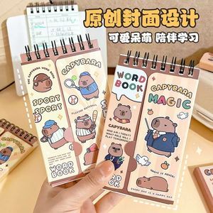 Capibala Series Portable Pocket <b>Notebook</b> Must-Have Office Supplies for Learning English Word Book Memorizing Memo Record Memory - Product Image 1