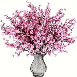 Real Touch Red Babys Breath <b>Artificial</b> <b>Flowers</b> Handmade Faux Gypsophila Bouquet for Home Christmas Chinese New Year - Product Image 3