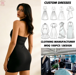 Vestido corto ajustado sin mangas con cuello halter para mujer, vestido corto sin espalda para fiesta de cóctel - Product Image 1