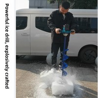 Mélangeur industriel portatif sans balais au lithium 18-21V OEM haute puissance, tarière, perceuse à béton, outil de direction
