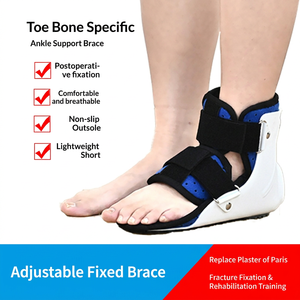 Orthèse médicale de marche courte pour fracture métatarsienne, réglable, semelle antidérapante, doublure amovible, protection du bout du pied et de la <span class=keywords><strong>cheville</strong></span> - Product Image 4