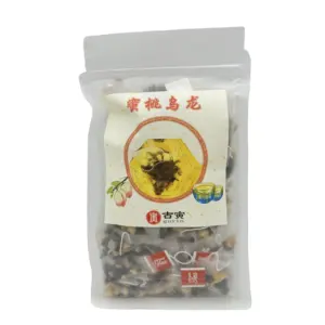 Recommend Organic Peach And Apple Flavor Oolong Fruit Tea Bag Unbleached Tea Bags