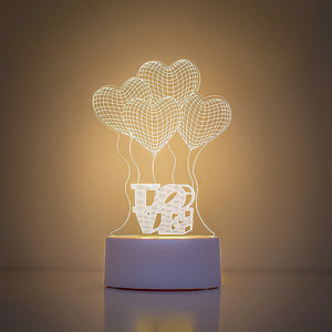 Creative Atmosphere Lamp Dreamy Glow Cartoon LED Acrylic Night Light <strong>Childrens</strong> Gift 3D Desk &amp; Bedside Lamp Customizable Logo - Product Image 3