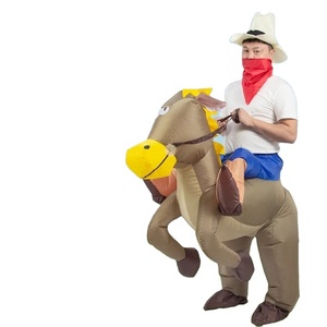 Costume de <span class=keywords><strong>Cowboy</strong></span> <span class=keywords><strong>Gonflable</strong></span> pour Adulte Halloween Cosplay Cheval Costume <span class=keywords><strong>Gonflable</strong></span> Gonfler Halloween - Product Image 5