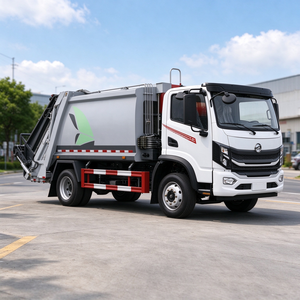 Camión de Basura Eléctrico Dongfeng de 8CBM, 4X2, con Compactador de Basura de Carga Trasera para Recolección de Residuos Residenciales y Comerciales - Product Image 2