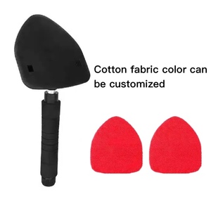 Adecuado para automóviles, sedanes, camiones, vehículos recreativos, ventanas domésticas, mangos extensibles y 2 kits de cepillos de limpieza de ventanas con almohadillas de fibra. - Product Image 3