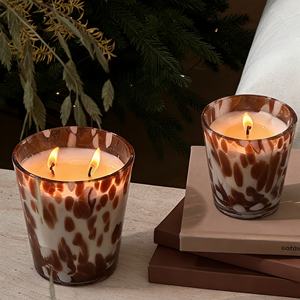 Vela Aromática Personalizada de Larga Duración, Juego de Velas Perfumadas de Lujo <span class=keywords><strong>con</strong></span> Tapa y Caja, Portavelas Cónico de Vidrio Grande y Lujoso - Product Image 1