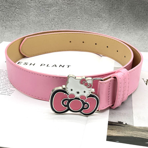 <span class=keywords><strong>Ceinture</strong></span> rose assortie avec diamant KT Cat <span class=keywords><strong>Bandeau</strong></span> Millennium Spice Girls Y2K Denim Accessoires avec boucle en alliage - Product Image 4