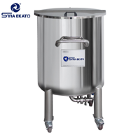 Réservoir de stockage en acier inoxydable 100L à prix d'usine shampooing liquide mobile et conteneurs de stockage de produits chimiques pour le stockage de l'eau