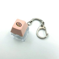 Custom Keyboard Keycap Keychain DIY Logo Printing Design Stress Relief Switch Key Chain