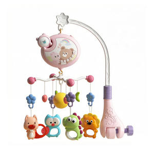 Móvil Musical Giratorio con Dijes <span class=keywords><strong>de</strong></span> Animales, Decoración Colgante para <span class=keywords><strong>Cuna</strong></span> con Melodía y Luces, Juguete con Soporte <span class=keywords><strong>de</strong></span> Abrazadera Ajustable - Product Image 3