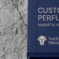 Confezione Regalo Premium Personalizzata per Colonia Blu e Scatola Magnetica per Fragranze con Scatola di Presentazione in Carta e Confezione per Profumi
