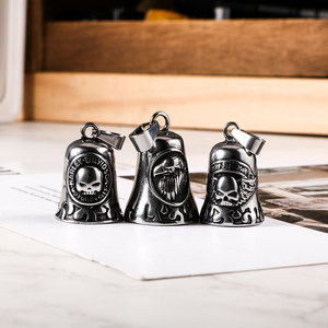 <b>Cross</b> Border Fashion Retro Skull Eagle Bell Pendant Men's Zinc Alloy Charm SP915 - Product Image 1