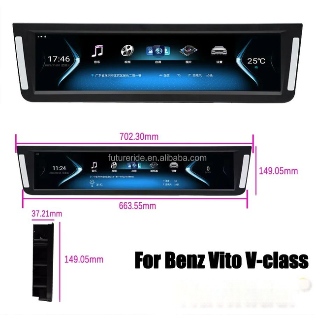 OEM Style Car Ceiling Monitor TV Android HD 4K for Mercedes Vito