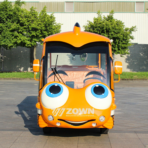 Bus touristique électrique ZOWN 14 places, véhicule de tourisme à basse vitesse, design orange de dessin animé - Product Image 2