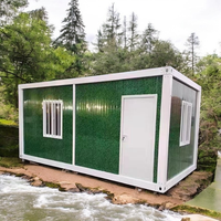Maison cabine préfabriquée de luxe et facile à construire, préfabriquée, portable, 20 pieds, 40 pieds, maison conteneur isolée