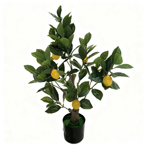 Bonsaï d'agrumes artificiel nordique réaliste, plante verte artificielle pour décoration intérieure, jardin, Thanksgiving, plante en pot à haute résistance aux UV - Product Image 2