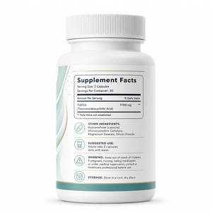 Capsules de soutien hépatique avec acide tauroursodésoxycholique (TUDCA) 1100 mg - Formule végétalienne pour la santé du foie et digestive - Product Image 6