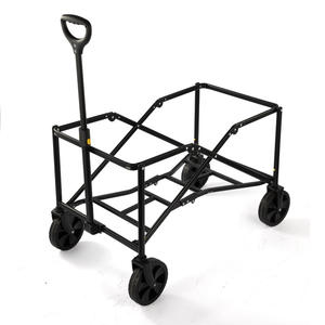 Carrito de Compras Plegable de Cuatro Ruedas Pride Camping Cart, Capacidad de Carga de 120 kg, Color Negro, Arena Cálida y Dorado, Número de Pieza 005 - Product Image 4
