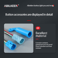 Pabrik langsung 12mm hingga 30mm tombol tekan masukkan jenis Harness dan tahan air penutup tahan debu untuk tombol logam pas aksesoris