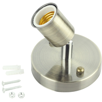 Douille d'ampoule décorative moderne rotation de 360 degrés E27 support de lampe de base pour couloir porche chevet salon éclairage