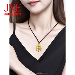 Collar con Cierre Dorado <span class=keywords><strong>de</strong></span> 24K, Diseño Hueco, para Niños, Estilo Antiguo, para Herencia Familiar - Product Image 3