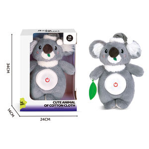Jouet en peluche animal à changement de couleur LED avec musique apaisante, 6 types d'animaux en peluche pour enfants, prêt à offrir, nécessite 2 piles AA - Product Image 5