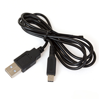 Kabel Pengisi Daya USB untuk 3DS Baru 3DS Baru 3DS LL NDSi Kabel Pengisi Daya Konsol Game Genggam Hitam Catu Daya USB Portabel