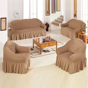 Ensemble <span class=keywords><strong>de</strong></span> housse <span class=keywords><strong>de</strong></span> canapé à la mode Housse <span class=keywords><strong>de</strong></span> canapé-lit universelle Housse élastique extensible Housse <span class=keywords><strong>de</strong></span> canapé teinte unie - Product Image 6