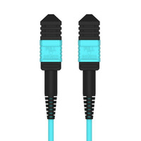 12 Cores OM3 kabel serat Multimode MTP multifungsi konektor MTP kabel Patch serat optik