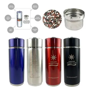 Natural Mineral Energy Smart Thermo Breakable Nano Alkaline Drinking Cup Stainless Steel Vacuum Smart Water Bottle Water Flask