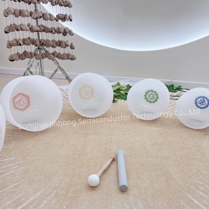 Set di 7 Ciotole Sonore in Cristallo di Quarzo Opaco 432Hz Note A B C D E F G - Product Image 4