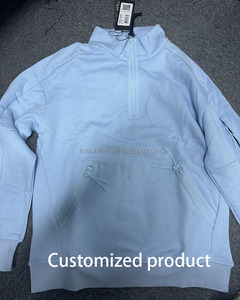 Nuova Felpa <span class=keywords><strong>con</strong></span> Cappuccio da <span class=keywords><strong>Uomo</strong></span> <span class=keywords><strong>con</strong></span> <span class=keywords><strong>Mezza</strong></span> <span class=keywords><strong>Zip</strong></span> Frontale e Maglia Casual a Maniche Lunghe - Product Image 1