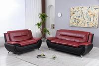 Garansi Kualitas Set Sofa Seksional Kulit PU Modern Dengan Desain Bagus Untuk Pengaturan Ruang Tamu yang Fleksibel