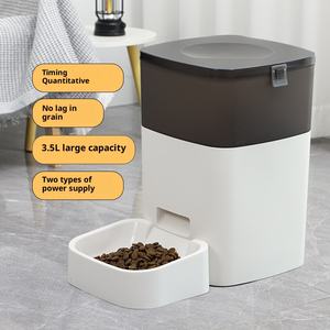 Distributeur automatique intelligent pour animaux de compagnie, chien, chat, bol d'alimentation intelligent en acier inoxydable et plastique, 3,5 L, alimentation portionnée, alimenté par batterie - Product Image 2