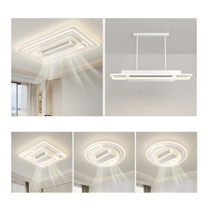 Hiện đại DC động cơ LED không cánh Trần Máy lọc không khí với Fan & ánh sáng cho phòng khách - Product Image 4