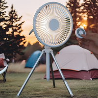 Portable à quatre vitesses Mini ventilateur télécommande léger pliant conception Camping maison voiture utilisation refroidissement par Air