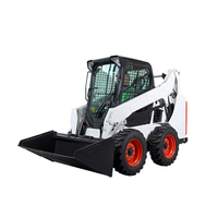Gratis pengiriman Cina roda trek CE/EPA selip Mini Steer Loader dengan ember Trencher Rotary plug