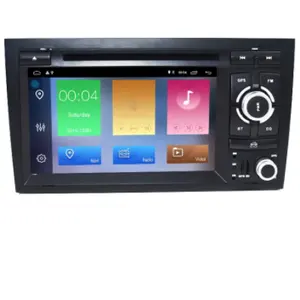 Pemutar DVD Mobil 7 Inci Android 10.0, untuk Audi A4 S Seat Exeo 2002-2008 Suara Navigasi GPS 4 + 64GB