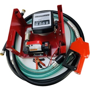 Kit de pompe de transfert de carburant DC, pompe à huile diesel électrique en fonte 12V avec jauge de dosage et tuyau pour le ravitaillement des véhicules - Product Image 5