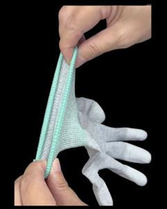 Gants de sécurité enduits de doigts en PU antistatiques portables Gants de protection des mains pour la chaîne de montage - Product Image 4