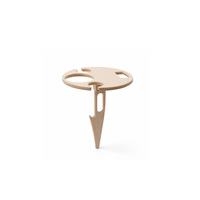 Table à vin pliable portable personnalisée en bois, support à vin pour pelouse extérieure, table de pique-nique en bois pour deux personnes, porte-vin d'extérieur