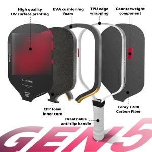 Pala de Pickleball Boomstick de 16 mm, Alargada y Estrecha, con Espuma EVA de Alta Potencia, Núcleo de Espuma EPP Pura, Fibra de Carbono, Proyecto LABS - Product Image 4