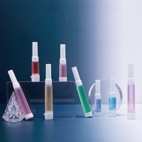 Flacon PP cosmétique double compartiment 4ml pour mélange eau-poudre et 7ml pour poudre lyophilisée liquide, idéal pour les soins de la peau