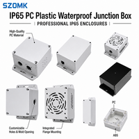 Boîtier étanche IP65 personnalisé SZOMK en polycarbonate pour PC, boîte de jonction en plastique avec brides pour contrôle industriel IoT