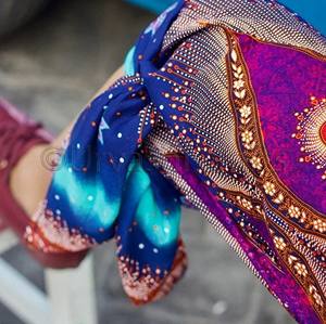 Ensemble Palazzo en mousseline de soie à imprimé Floral, personnalisé, pour femmes, jambes larges, taille haute, pantalon - Product Image 1