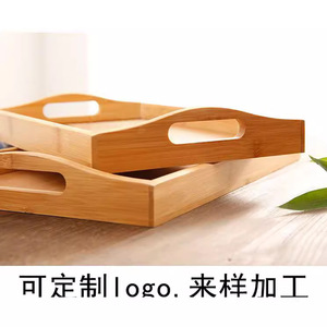 Rectangular bamboo <b>tray</b>, simple style, suitable for home, hotel, and restaurant use, <b>tea</b> set, Japanese style bamboo <b>tea</b> <b>tray</b>, - Product Image 3