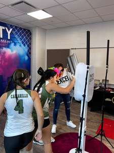 Étui ovale pour photomaton pour Ipad Support de photomaton Terminal libre-service avec support <span class=keywords><strong>d</strong></span>'imprimante Personnalisation de la taille de la surface de l'iPad - Product Image 5