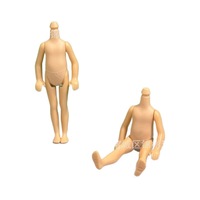 Jinbing transfrontalier 5 petit corps 11.5cm solide 5.3 pouces poupée jouer maison jouet accessoires